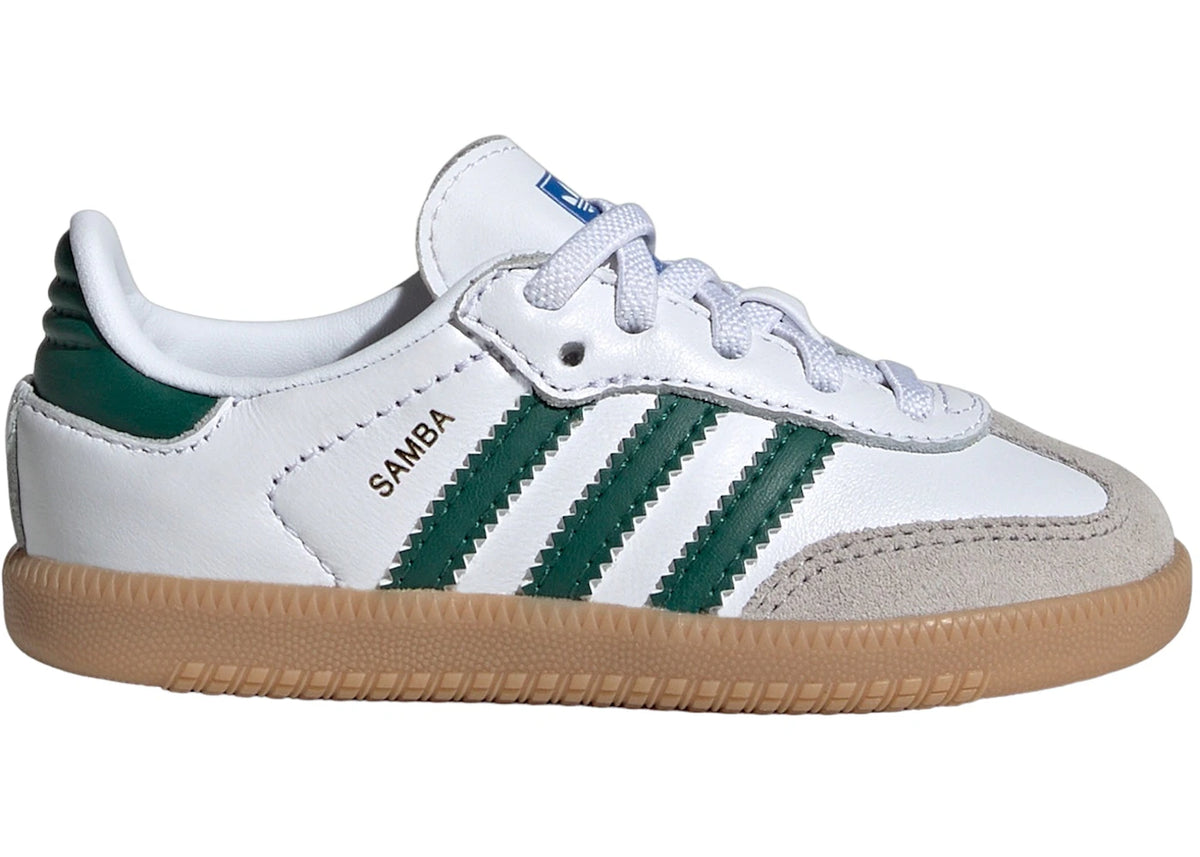 adidas Samba OG Cloud White Collegiate Green Gum (TD) - vue 360