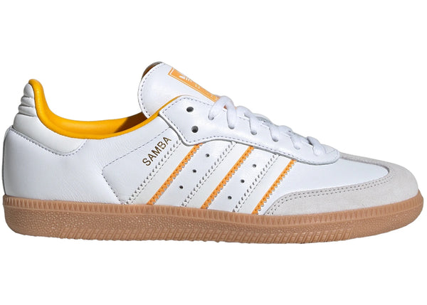adidas Samba OG Cloud White Crystal White Crew Yellow (GS) sneakers - authentic adidas shoes