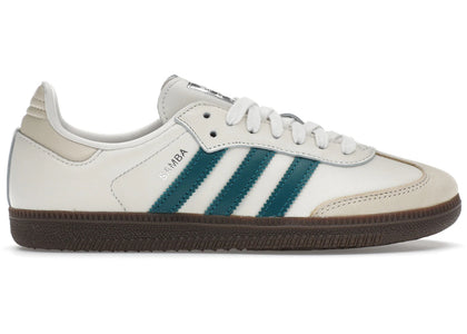 adidas Samba OG Cloud White Legacy Teal (Women's) - authentic adidas sneakers