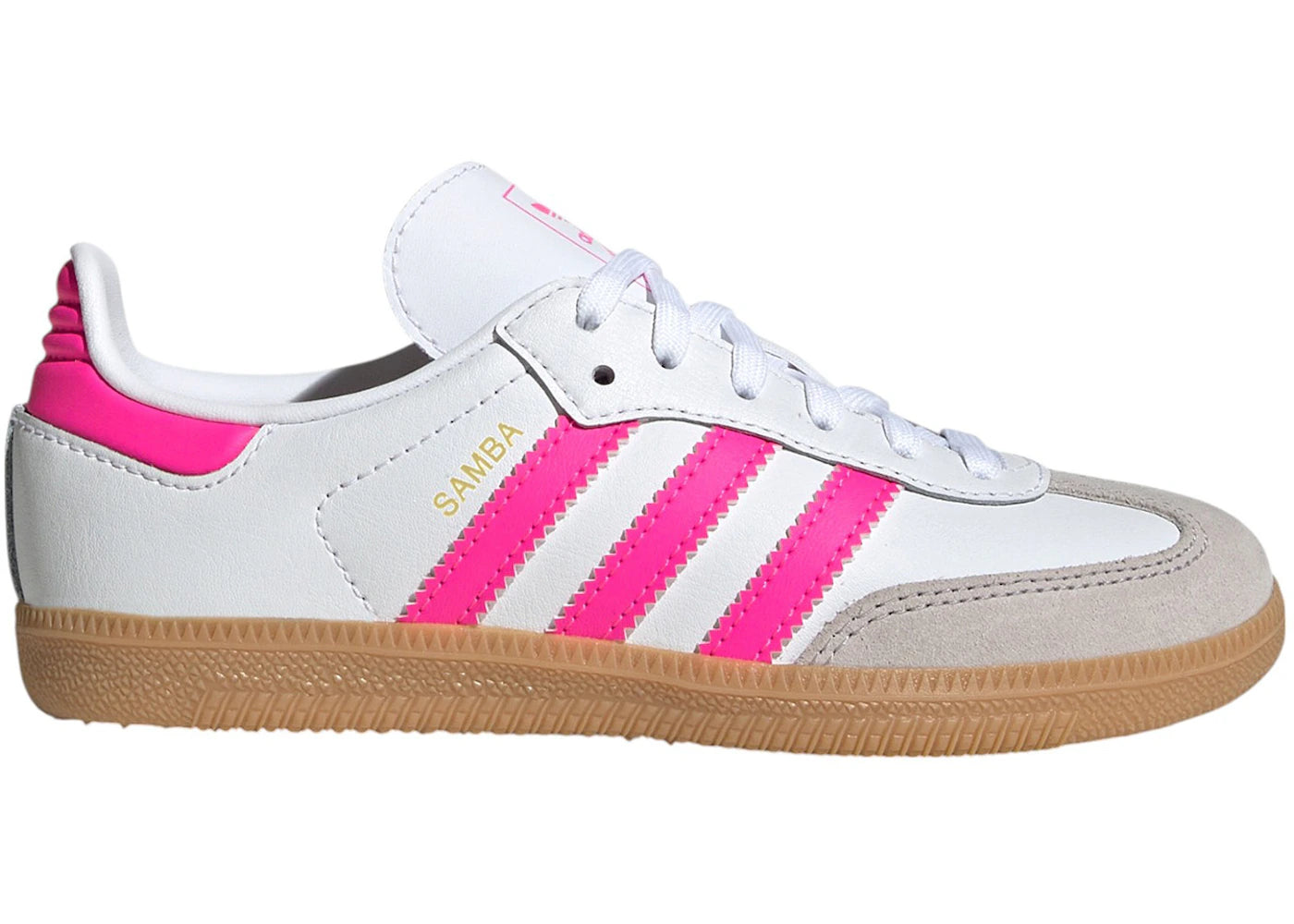 adidas Samba OG Cloud White Lucid Pink Gum (PS) - vue 360