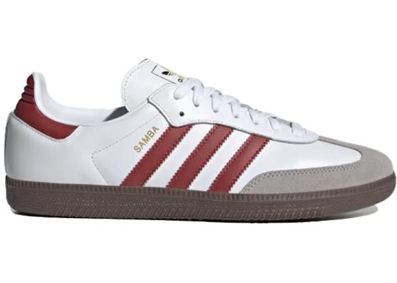 adidas Samba OG Cloud White Preloved Ruby sneakers - authentic adidas shoes