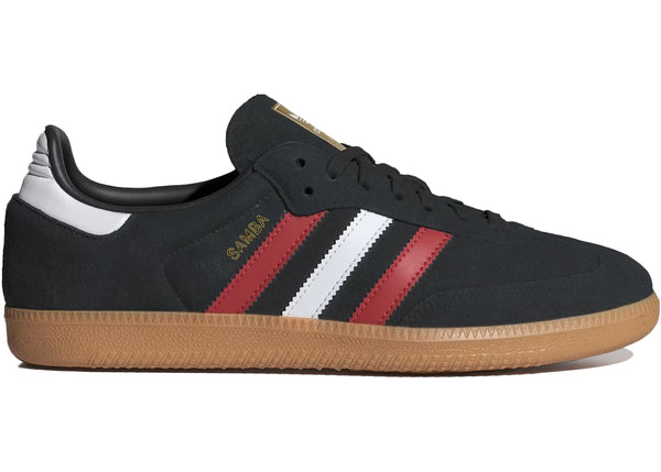 adidas Samba OG Core Black Better Scarlet sneakers - authentic adidas shoes