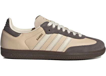 adidas Samba OG Crystal Sand Charcoal (Women's) - authentic adidas sneakers