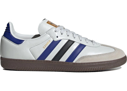 adidas Samba OG Crystal White Active Blue Black - authentic adidas sneakers