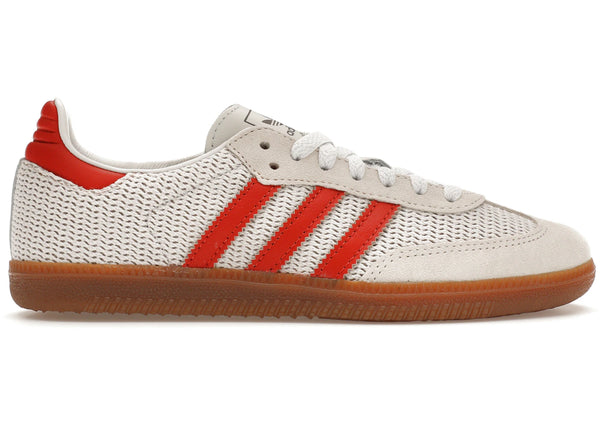 adidas Samba OG Crystal White Preloved Red sneakers - authentic adidas shoes
