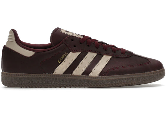 adidas Samba OG Maroon Crystal Sand (Women's) sneakers - authentic adidas shoes