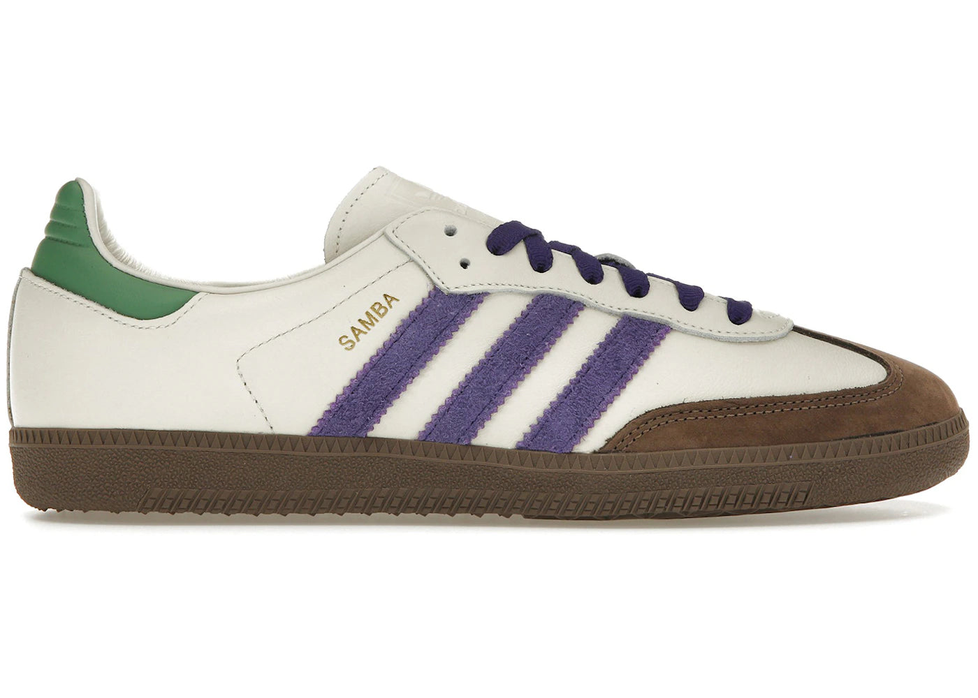 adidas Samba OG Off White Core Purple Green Brown (Women's)