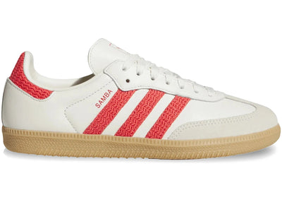 adidas Samba OG Off White Semi Lucid Red (Women's)