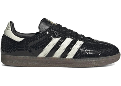 adidas Samba OG Patent Snakeskin Black Off White (Women's) - authentic adidas sneakers