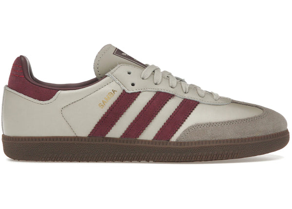 adidas Samba OG Putty Grey Maroon sneakers - authentic streetwear shoes