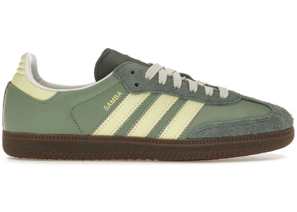 adidas Samba OG Silver Green Legend Ivy (Women's) - authentic adidas sneakers