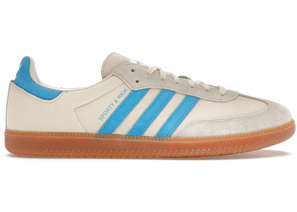 adidas Samba OG Sporty & Rich Cream Blue sneakers - authentic adidas shoes
