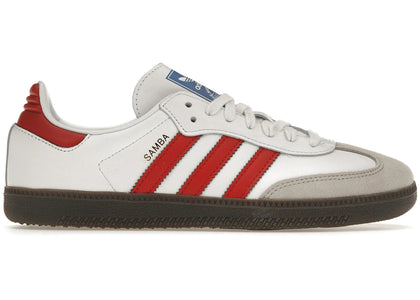 adidas Samba OG White Better Scarlet - authentic adidas sneakers