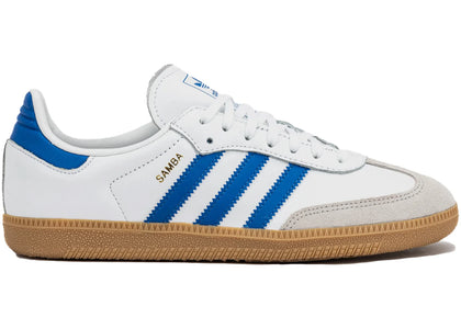 adidas Samba OG White Blue (GS) - authentic adidas sneakers