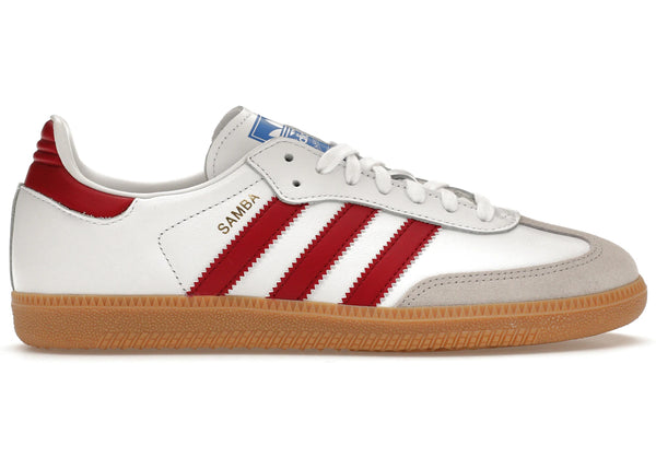 adidas Samba OG White Burgundy Gum sneakers - authentic adidas shoes