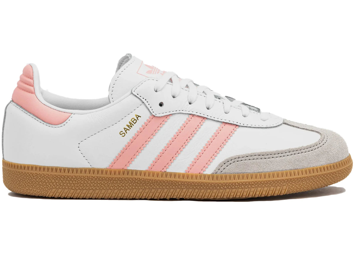 adidas Samba OG Weiß Koralle Rosa (GS) - vue 360
