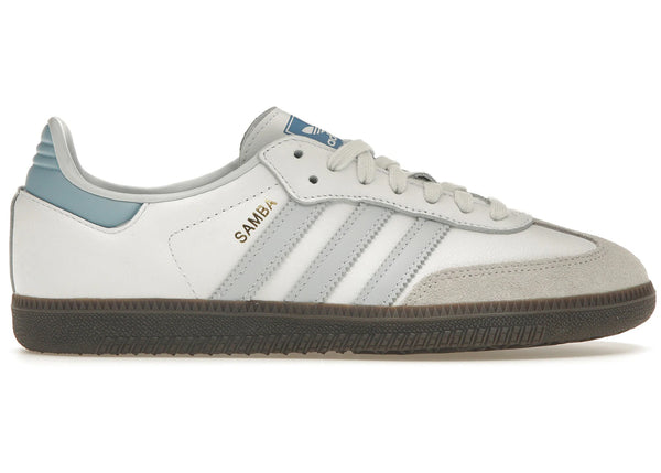 adidas Samba OG White Halo Blue sneakers - authentic adidas shoes
