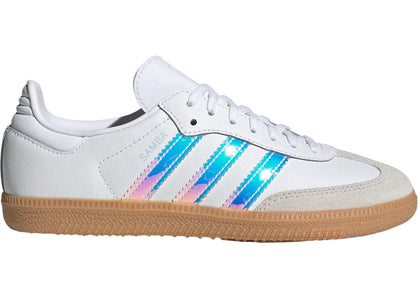 adidas Samba OG White Iridescent Stripes (GS) - sneakers view 2