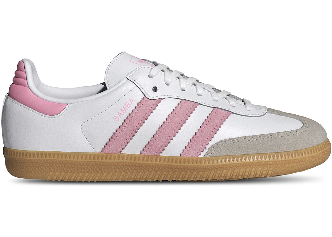 adidas Samba OG White Light Pink Gum (GS) - vue 360