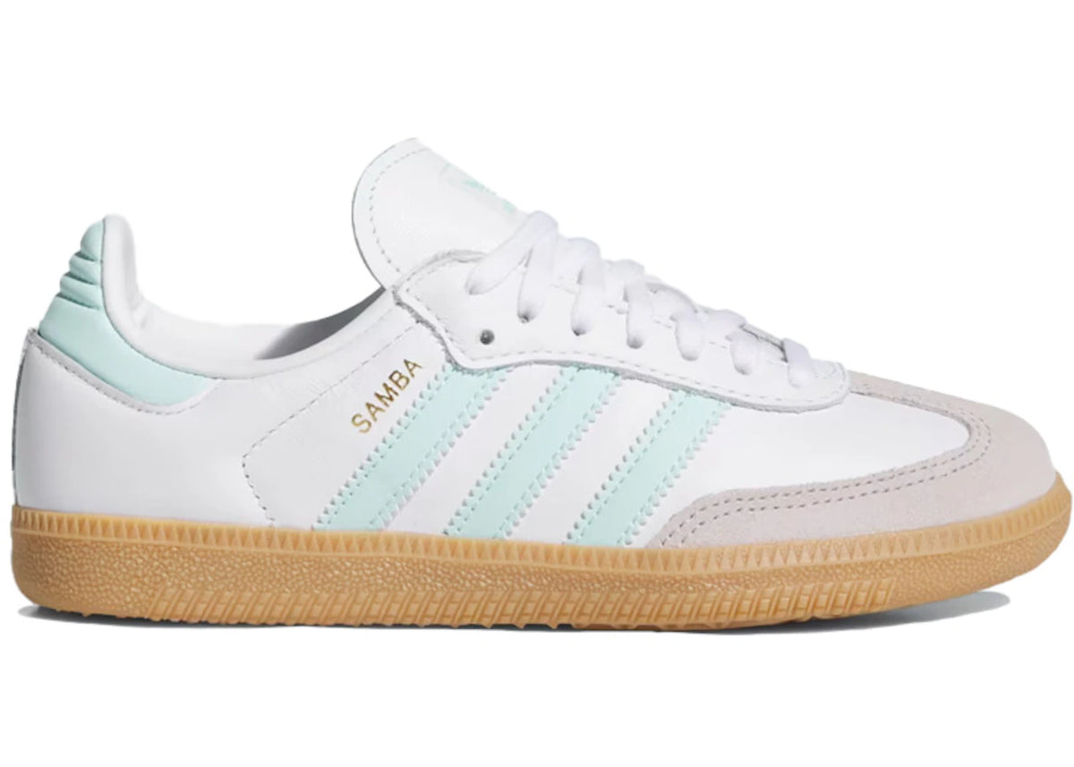 adidas Samba OG White Semi Flash Aqua (GS) - vue 360