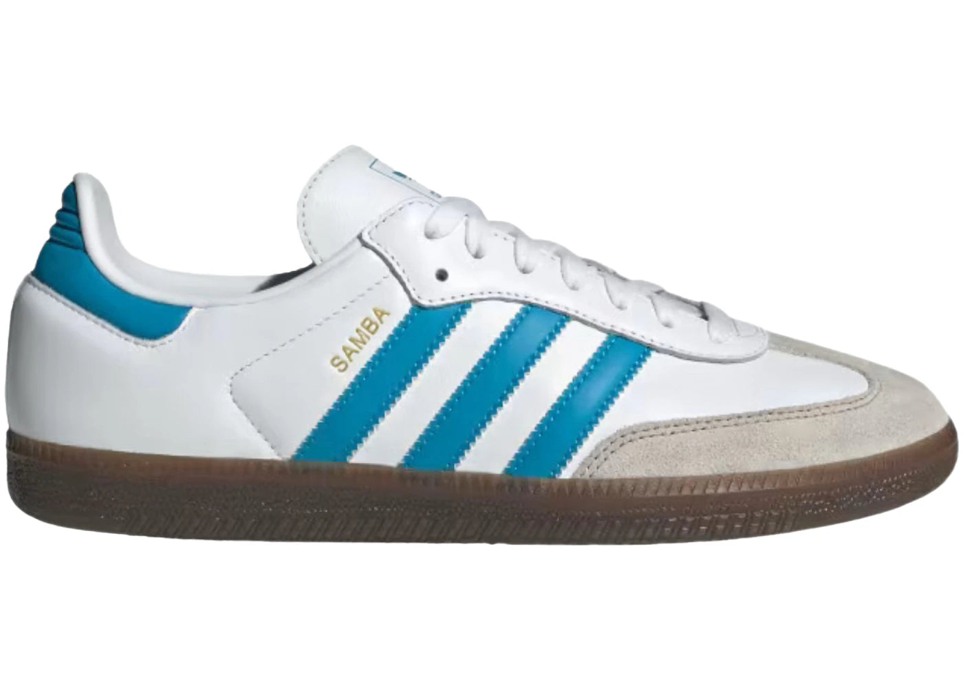 adidas Samba OG White Shock Cyan - vue 360