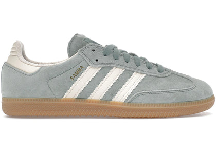 adidas Samba Silver Green Wonder White - authentic adidas sneakers