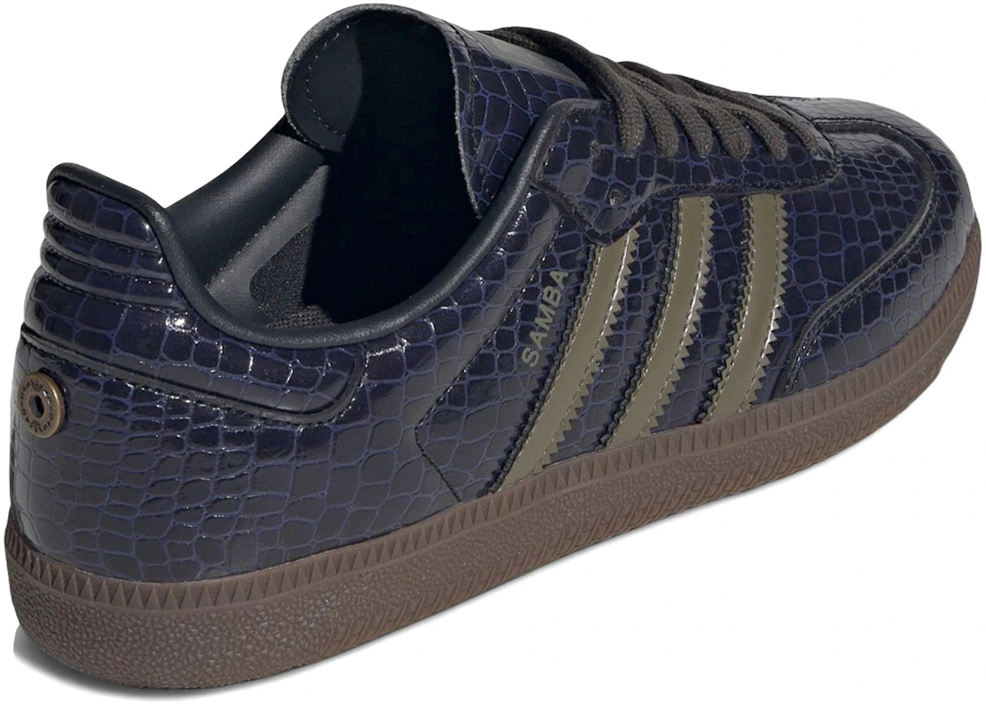 adidas Samba Snakeskin Boot Navy Olive (Women's) - vue secondaire B