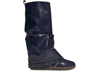 adidas Samba Snakeskin Boot Navy Olive (Women's)