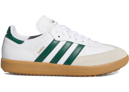 adidas Samba Spikeless Golf Cloud White Collegiate Green Gum - authentic adidas sneakers