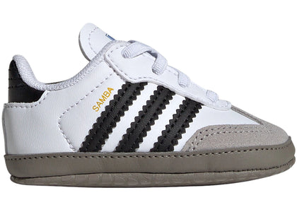adidas Samba White Black Clear Granite (Infant) - authentic adidas sneakers