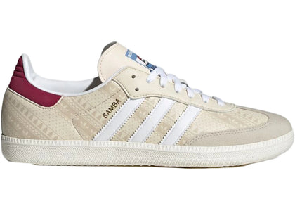 adidas Samba Wonder White Legacy Burgundy - authentic adidas sneakers