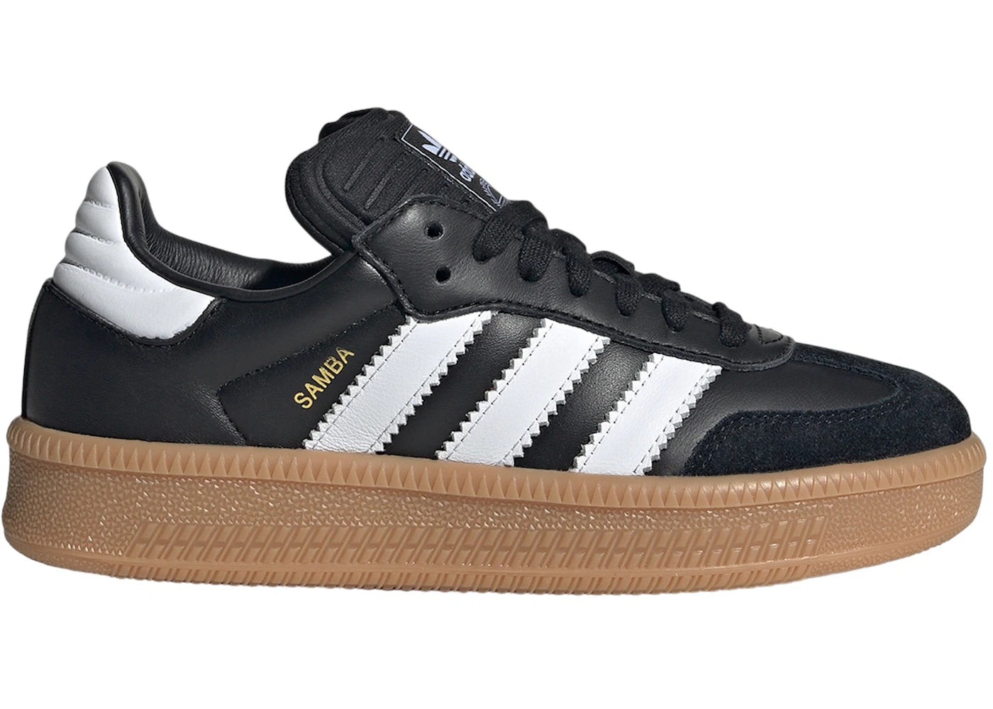 adidas Samba XLG Core Black Cloud White Gum (GS) - vue 360