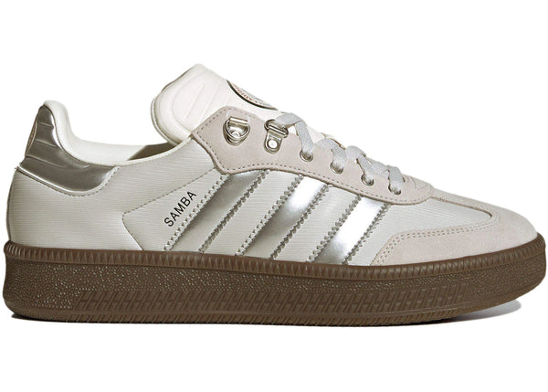 adidas Samba XLG Off White Silver Metallic sneakers - authentic adidas shoes