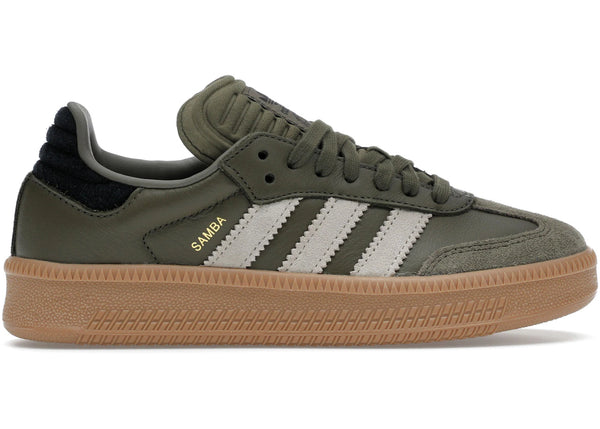 adidas Samba XLG Olive Strata Wonder Beige Gold Metallic sneakers - authentic adidas shoes
