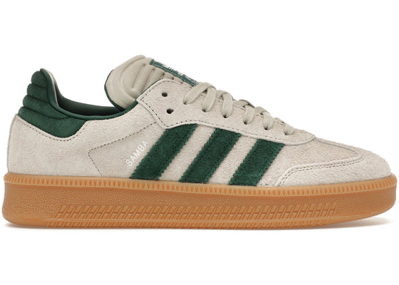 adidas Samba XLG Putty Grey Collegiate Green sneakers - authentic adidas shoes