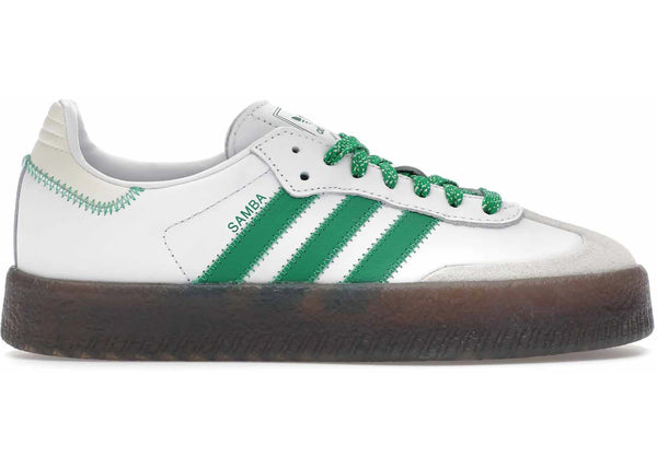 adidas Sambae Cloud White Green (Women's) sneakers - authentic adidas shoes