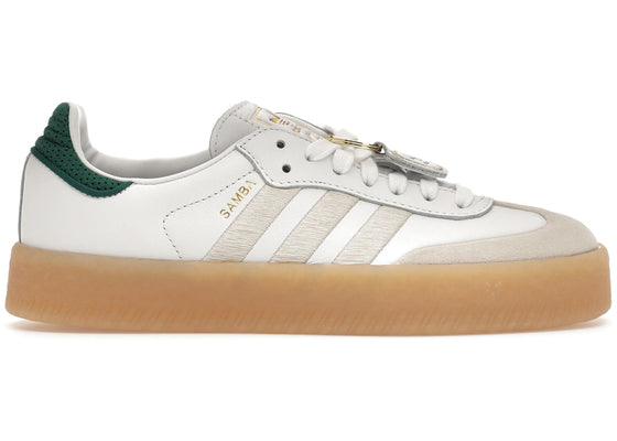adidas Sambae Off White Aluminum Green (Women's) sneakers - authentic adidas shoes