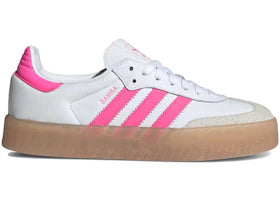 adidas Sambae White Off White Lucid Pink (Women's) - authentic adidas sneakers