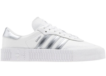 adidas Sambarose Cloud White Silver (Women's) - authentic adidas sneakers