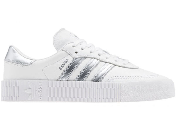 adidas Sambarose Cloud White Silver (Women's) sneakers - authentic adidas shoes