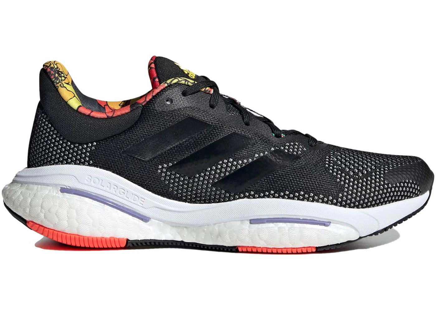 adidas Solarglide 5 Black Solar Red Purple (Women's) - vue secondaire A