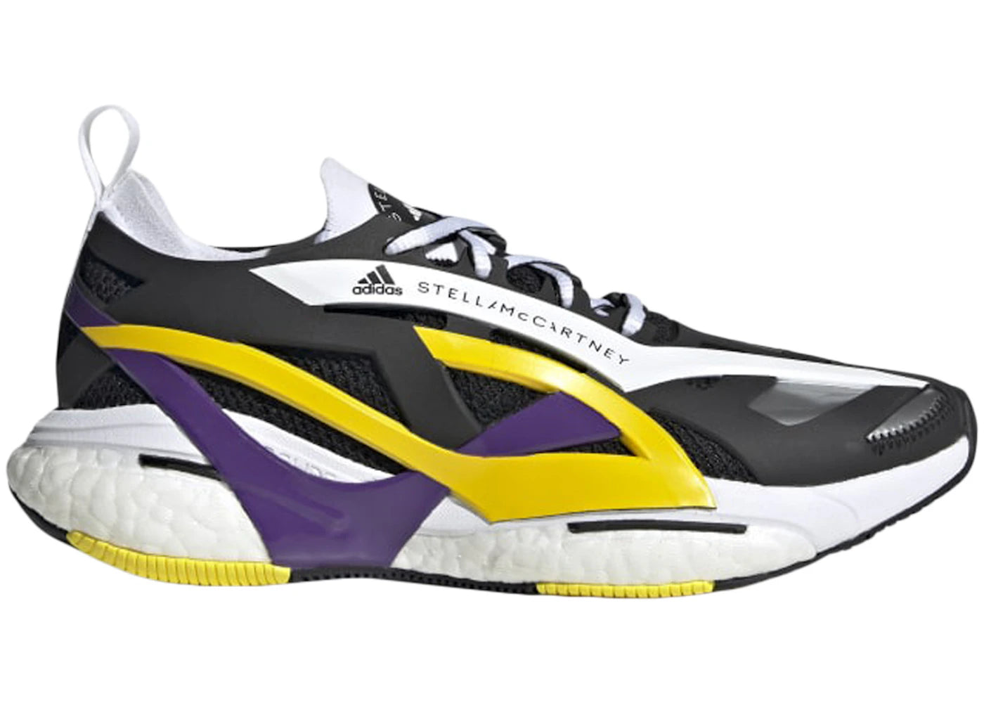 adidas Solarglide Stella McCartney Core Black Active Purple Shock Yellow (Women's) - vue secondaire A