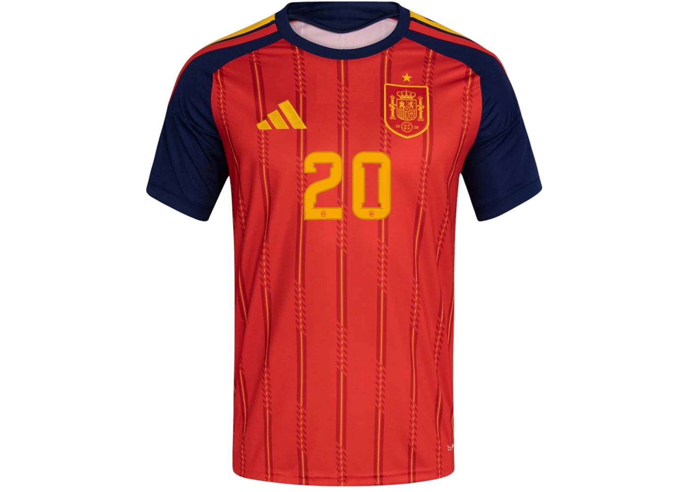 adidas Spain 2026 Home Pedri Jersey Vivid Red - vue secondaire A