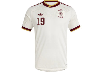 adidas Spain 26 Away Authentic Yamal Jersey Off White - authentic adidas apparel