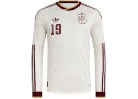 adidas Spain 26 Away Authentic Yamal L/S Jersey Off White - vue 360