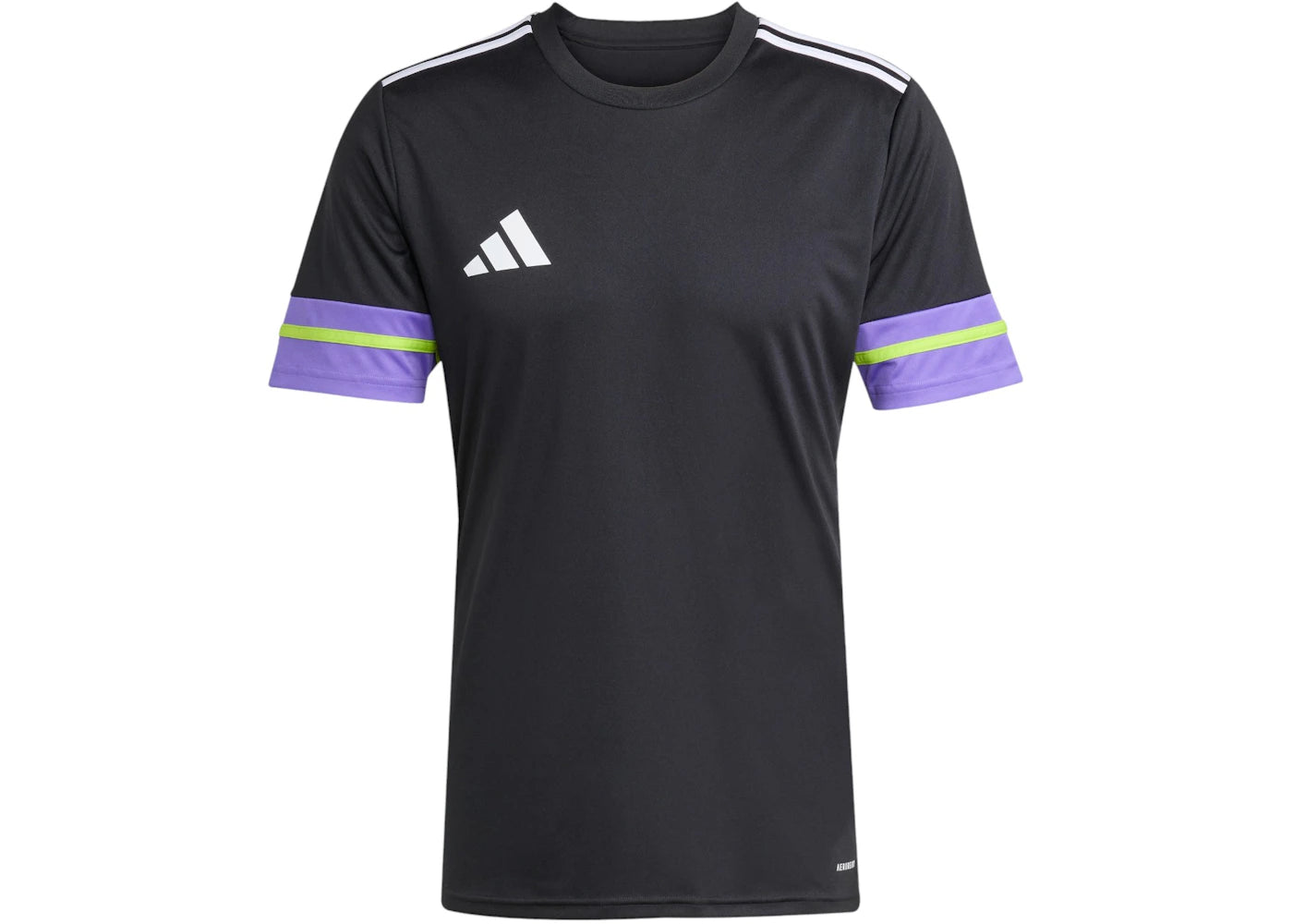 adidas Squadra 25 Jersey Black Purple Rush Semi Solar Slime - vue secondaire A