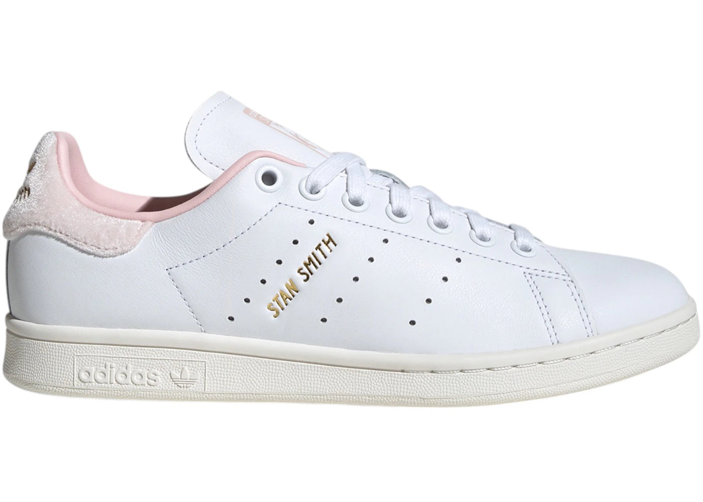 adidas Stan Smith Cloud White Gold Metallic Sandy Pink (Women's) - vue 360