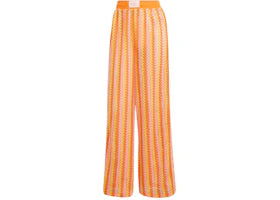 adidas Summer Glow Firebird Track Tracksuit Pants Semi Lucid Fuchsia/Hazy Orange/Semi Solar Orange - authentic adidas apparel