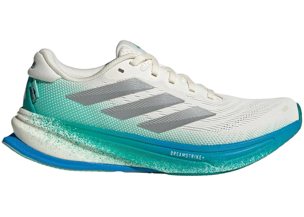 adidas Supernova Rise 2 Chalk White Silver Metallic Glory Green (Women's) - vue 360