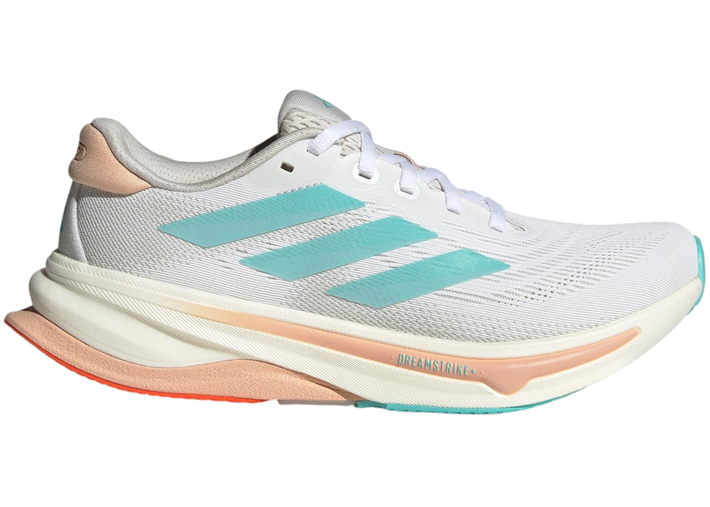 adidas Supernova Solution 2.0 Cloud White Flash Aqua Powder Coral (Women's) - vue secondaire A